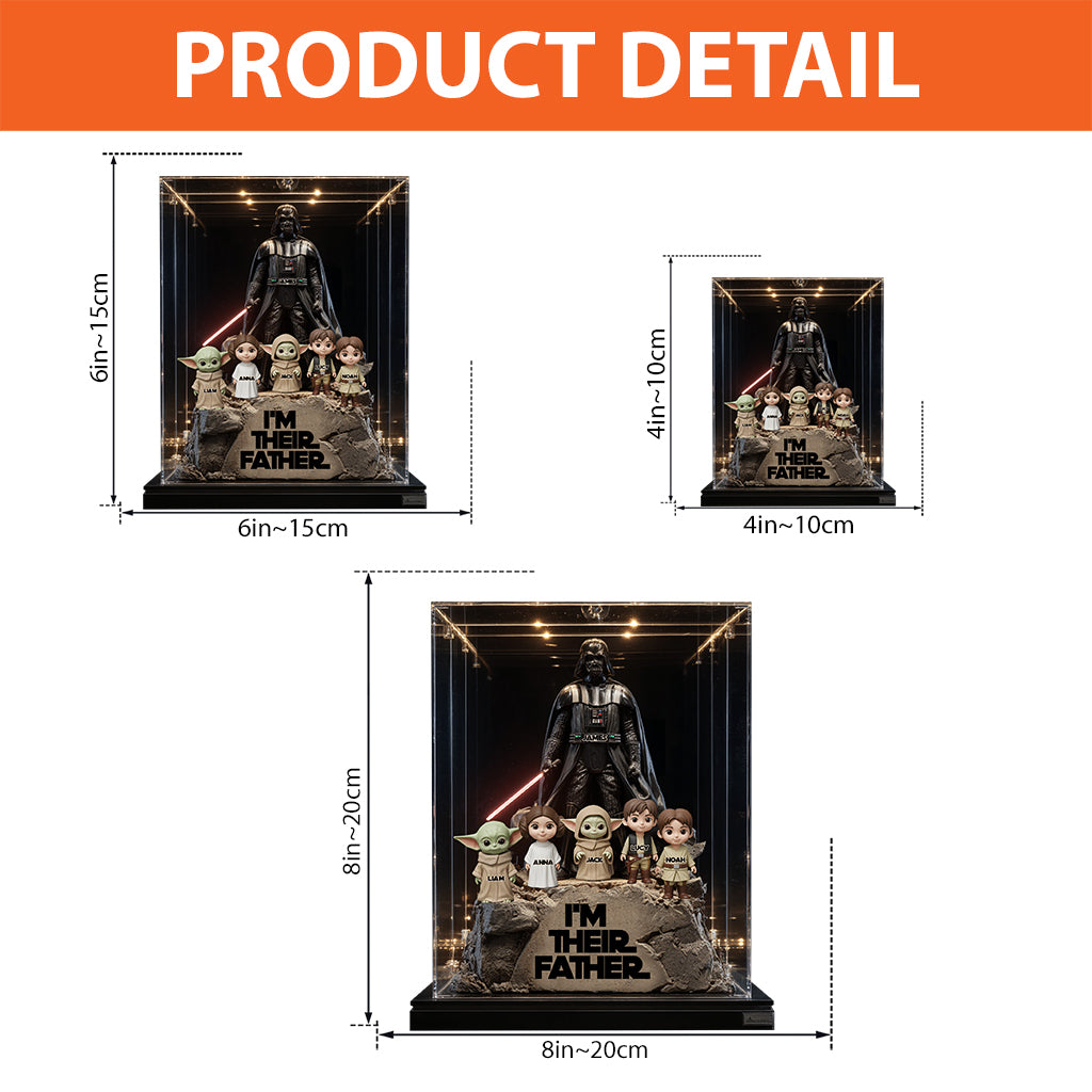 Their Father Grandfather - Personalized The Force Custom Shaped Acrylic Plaque