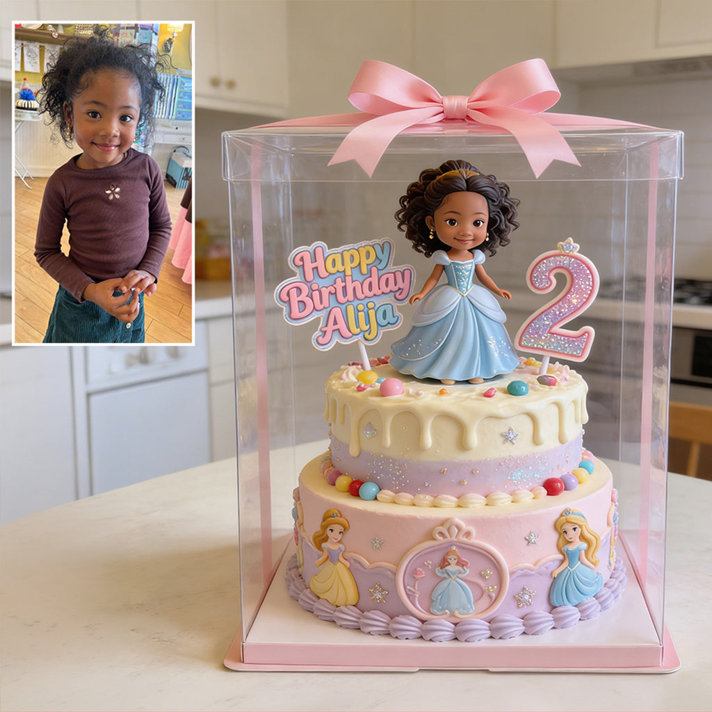 Happy Birthday Gift - Personalized Beautiful Princess Custom Shaped Acrylic Plaque