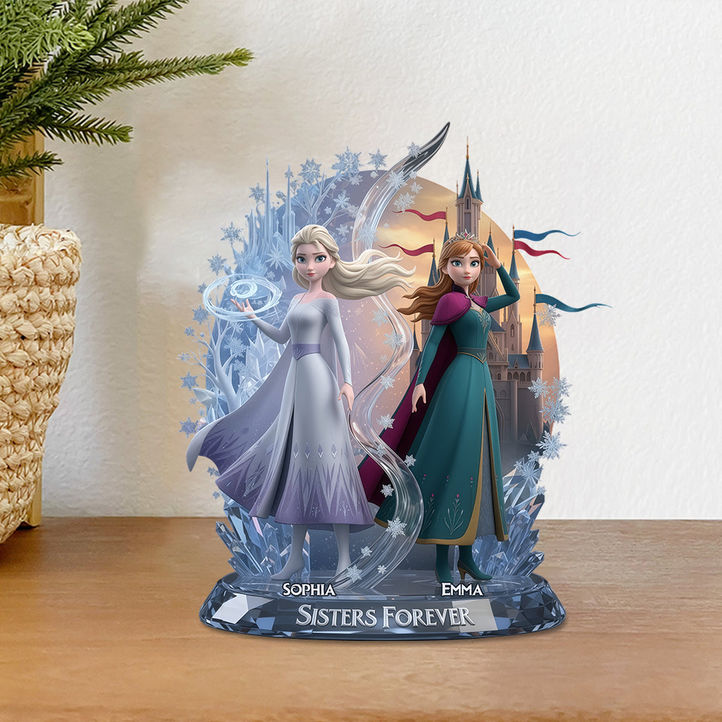 Sister Forever - Personalized Sister Custom Shaped Acrylic Plaque