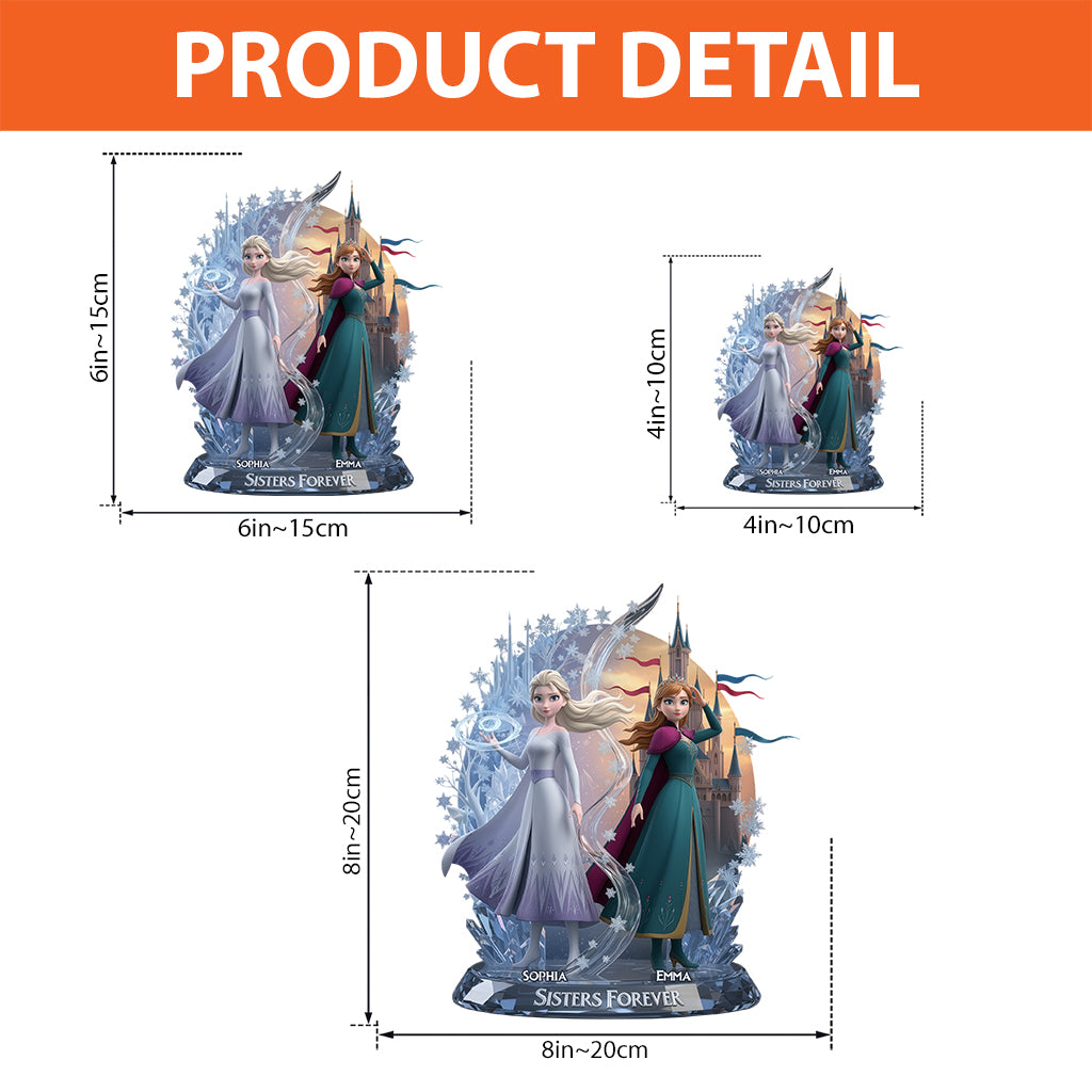 Sister Forever - Personalized Sister Custom Shaped Acrylic Plaque