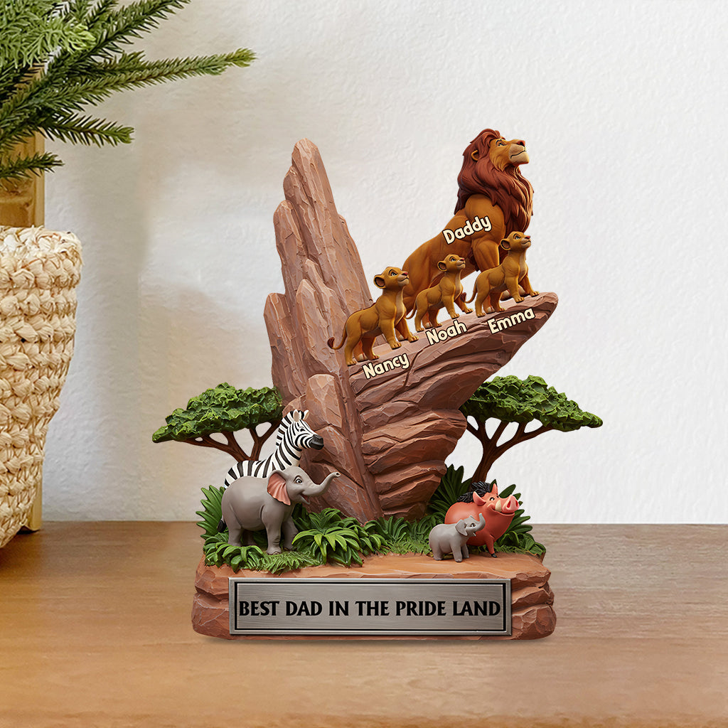 Best Dad In The Pride Land - Personalized Father Custom Shaped Acrylic Plaque