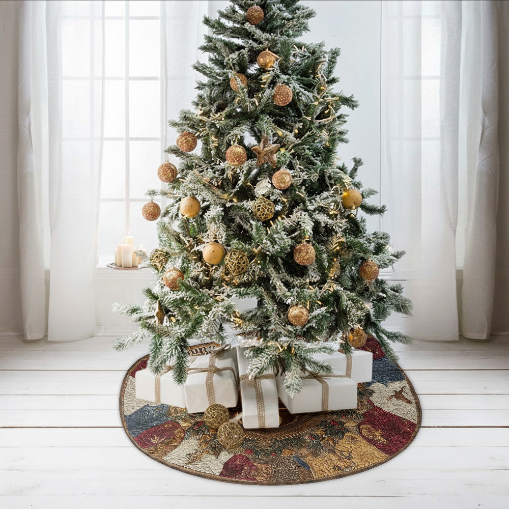 You & Me - Personalized Couple Shaped Tree Skirt