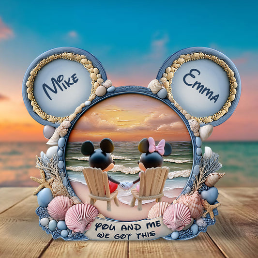 You And Me We Got This - Personalized Mouse Custom Shaped Acrylic Plaque