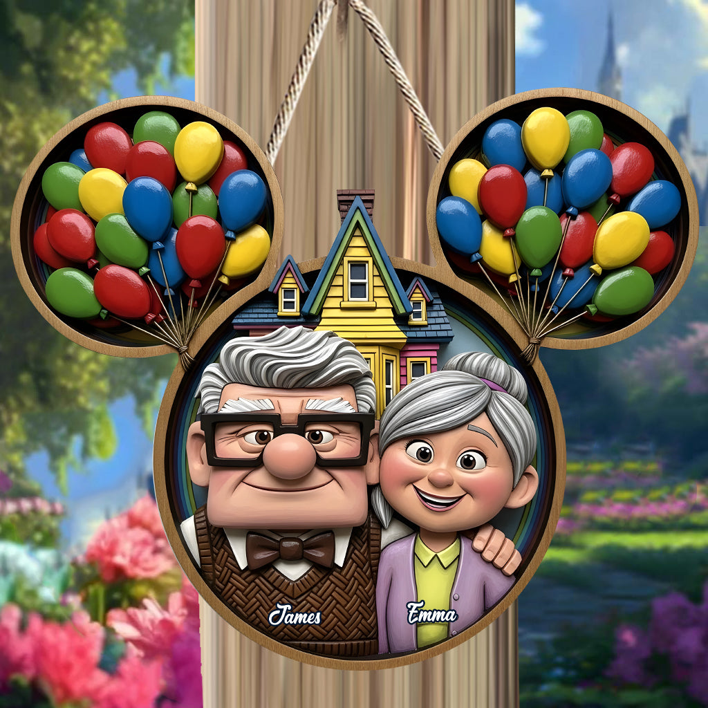 You Are My Greatest Adventure - Personalized Couple Custom Shaped Wood Sign