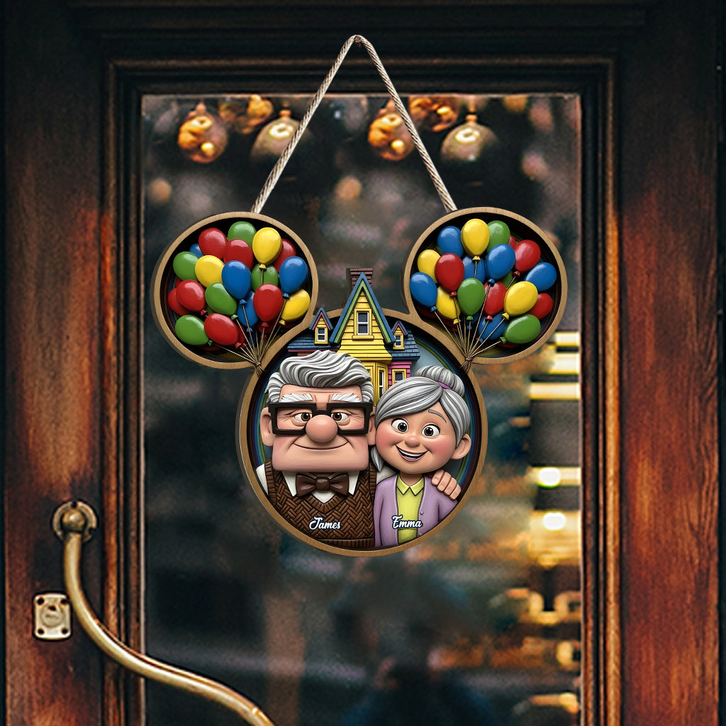 You Are My Greatest Adventure - Personalized Couple Custom Shaped Wood Sign