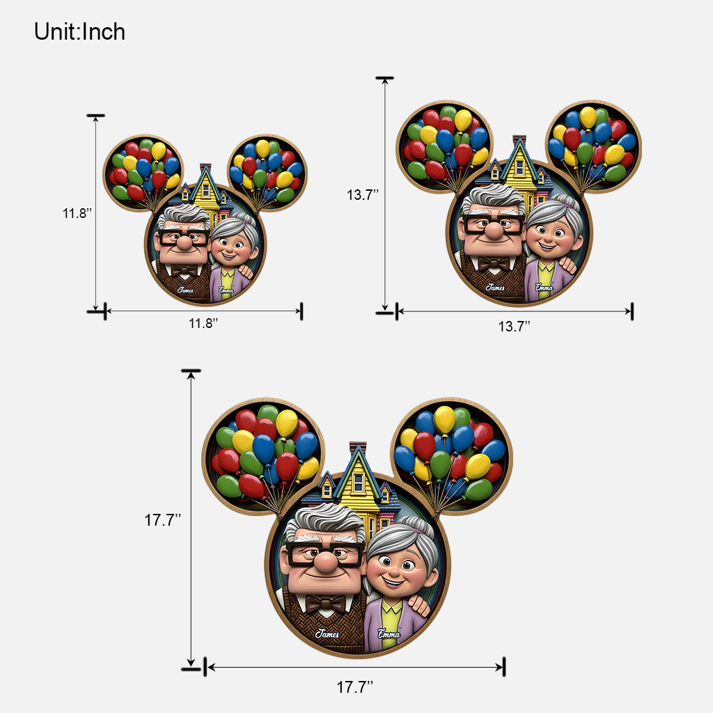 You Are My Greatest Adventure - Personalized Couple Custom Shaped Wood Sign