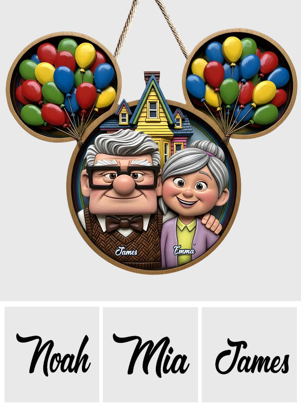 You Are My Greatest Adventure - Personalized Couple Custom Shaped Wood Sign