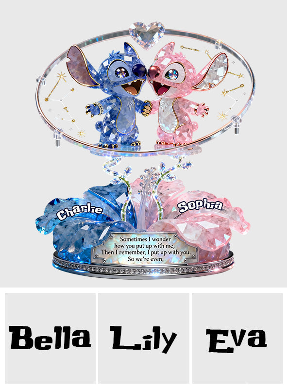 Cute Romantic - Personalized Ohana Custom Shaped Acrylic Plaque