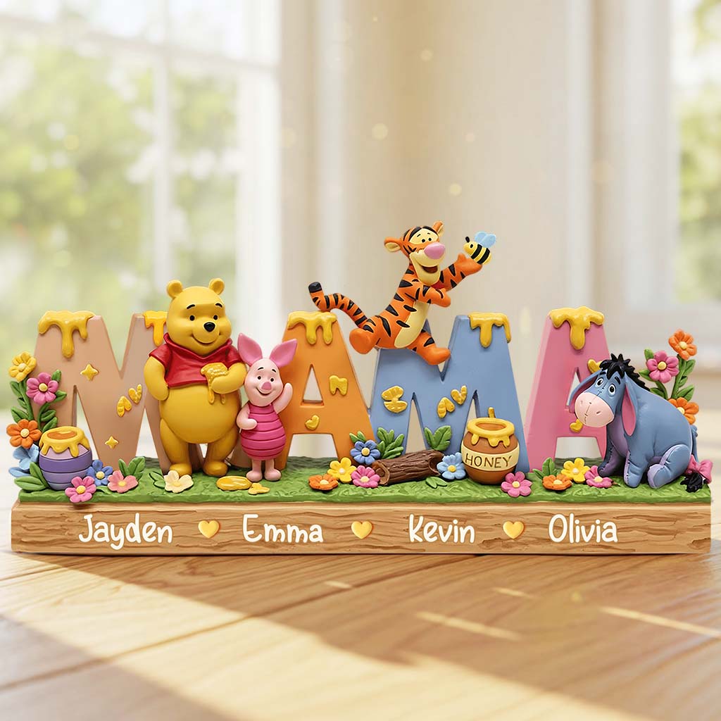 Mama Bear - Personalized Mouse Custom Shaped Acrylic Plaque