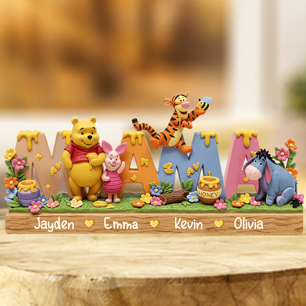 Mama Bear - Personalized Mouse Custom Shaped Acrylic Plaque