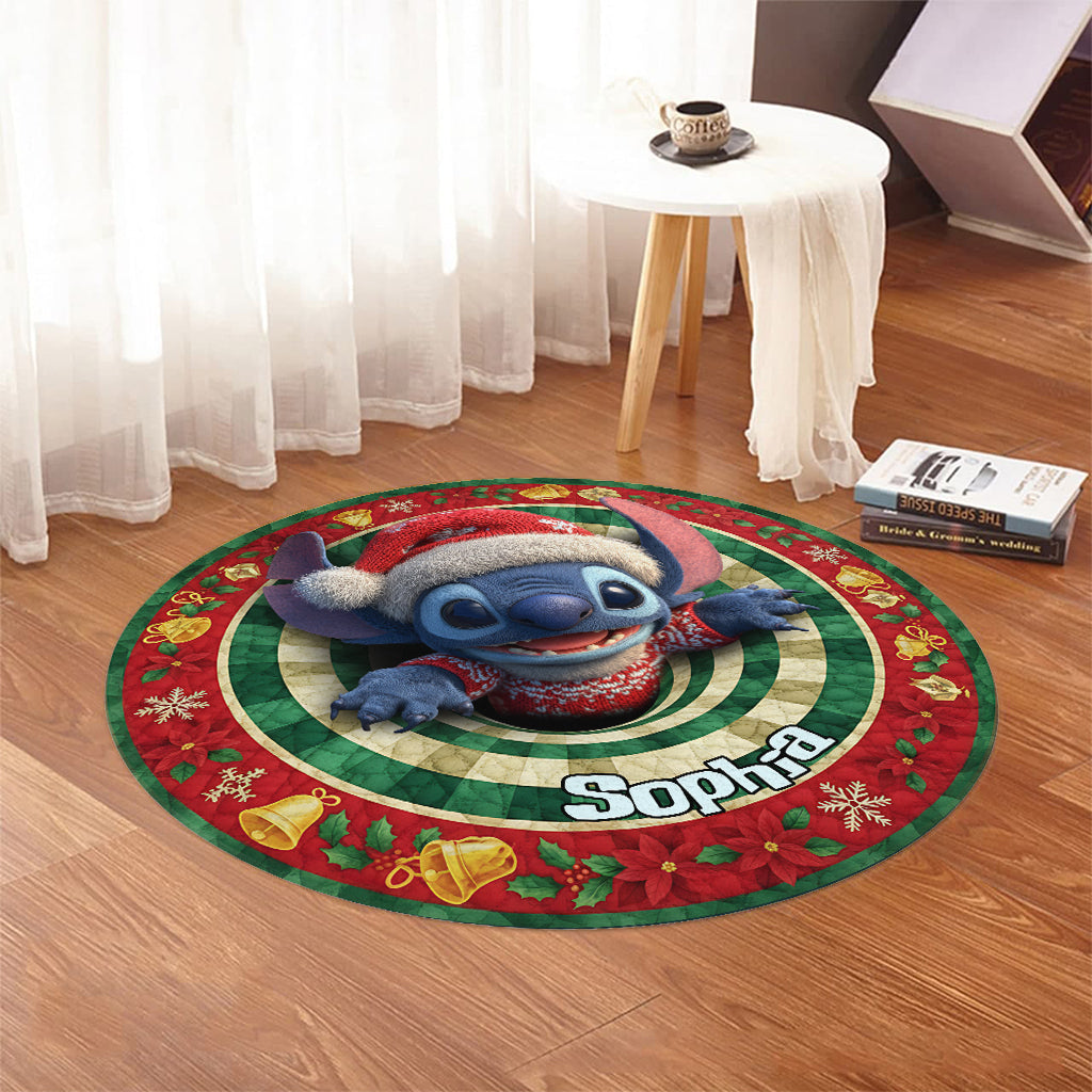 Ohana Means Family - Personalized Ohana Round Rug