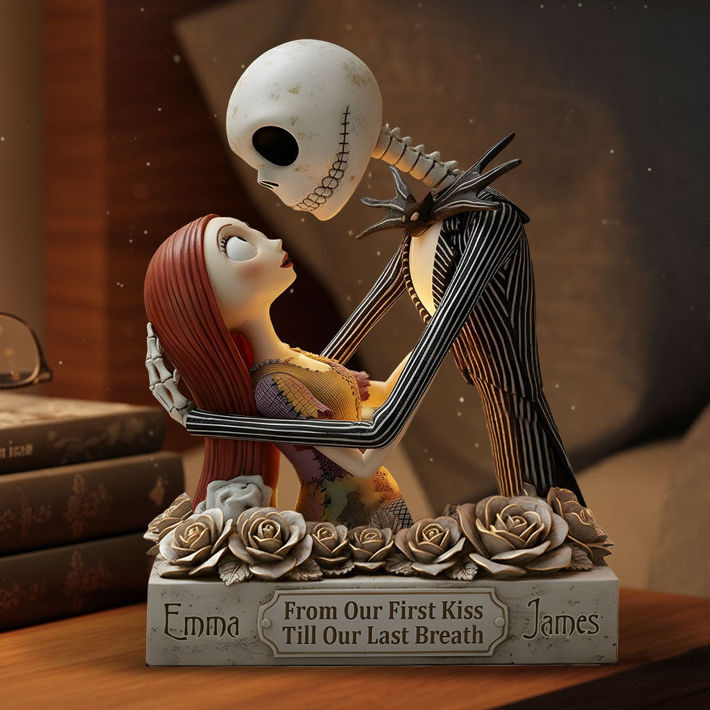 From Our First Kiss Till Our Last Breath - Personalized Nightmare Custom Shaped Acrylic Plaque