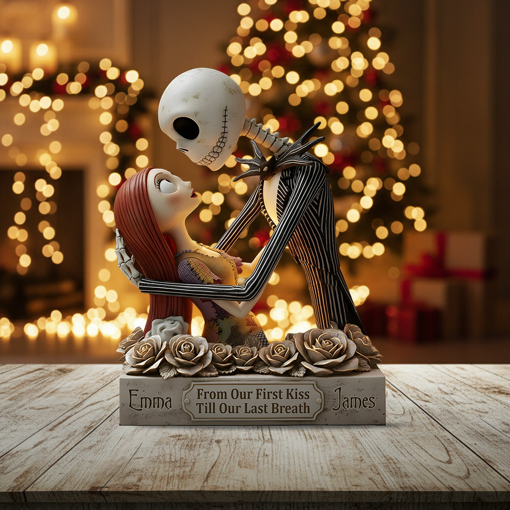 From Our First Kiss Till Our Last Breath - Personalized Nightmare Custom Shaped Acrylic Plaque