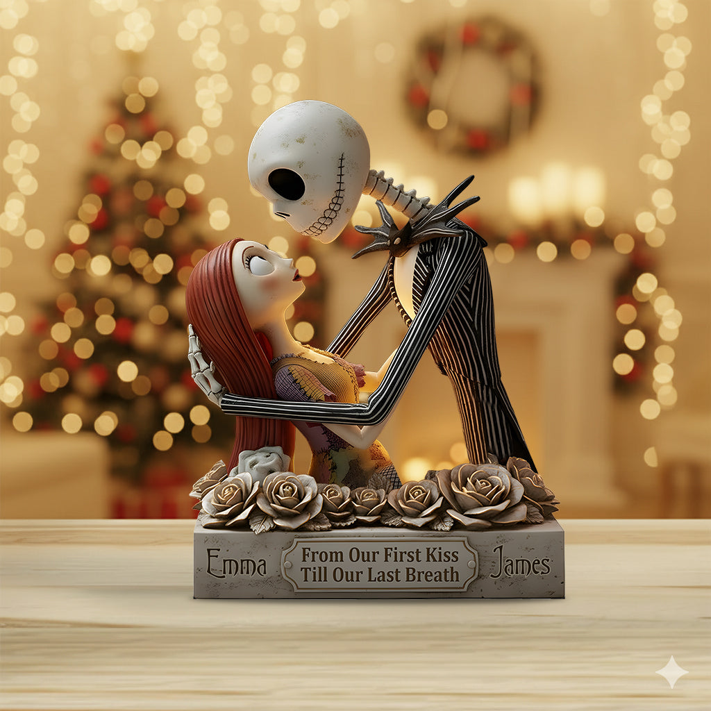 From Our First Kiss Till Our Last Breath - Personalized Nightmare Custom Shaped Acrylic Plaque