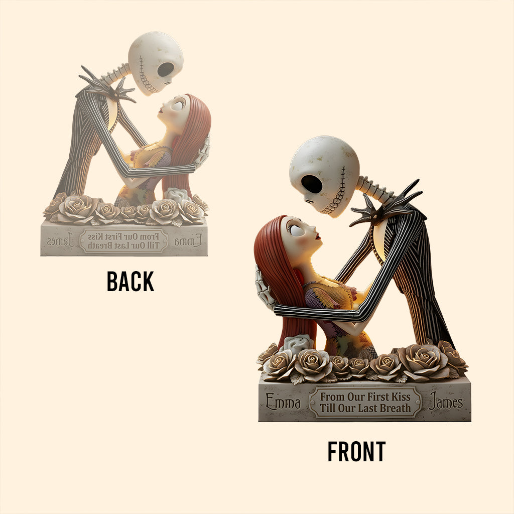 From Our First Kiss Till Our Last Breath - Personalized Nightmare Custom Shaped Acrylic Plaque