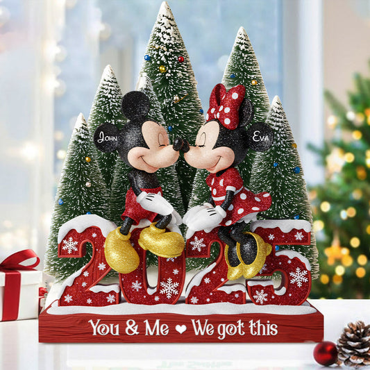 Merry Christmas - Personalized Mouse Custom Shaped Acrylic Plaque