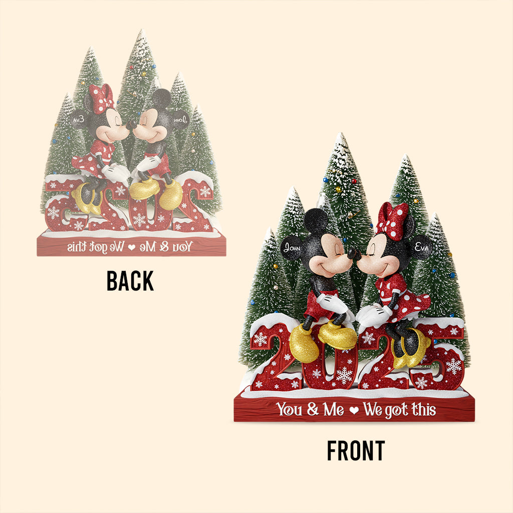 Merry Christmas - Personalized Mouse Custom Shaped Acrylic Plaque