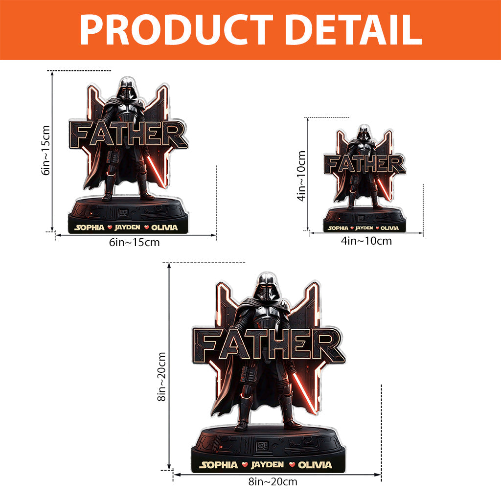 I'm Their Father - Personalized The Force Custom Shaped Acrylic Plaque