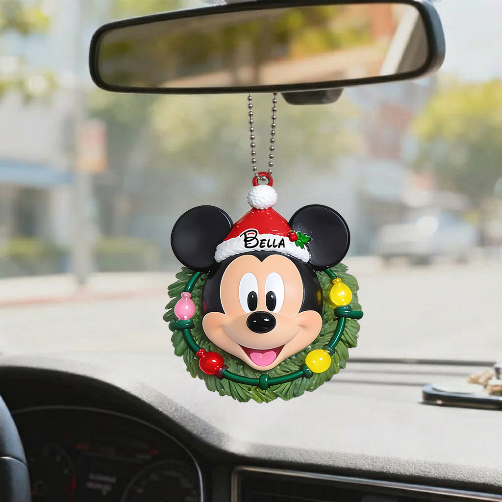 Holly Jolly Holiday Friends - Personalized Mouse Premium 3D Ornament