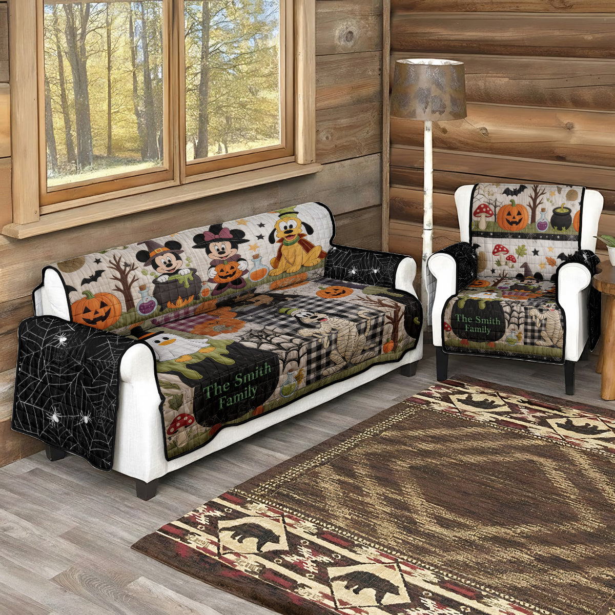 Cute Halloween Character - Personalized Mouse Quilted Sofa/Couch Cover