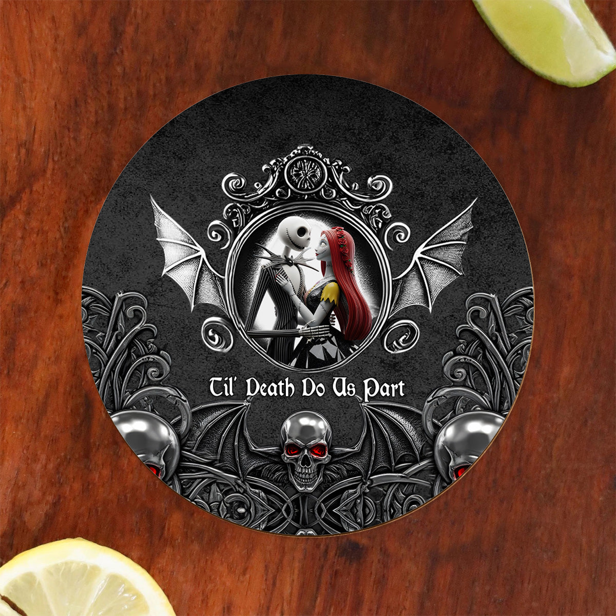 Til Death Do Us Part - Personalized Nightmare Whiskey Glass