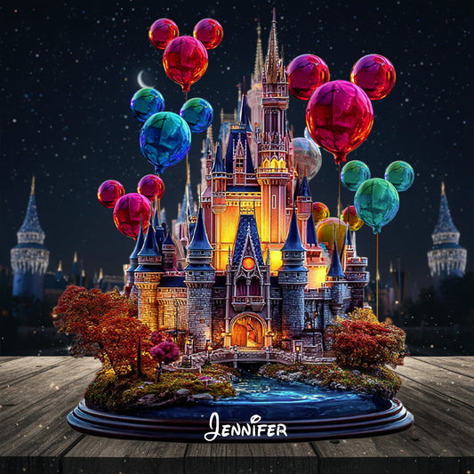 Magical Castle - Personalized Mouse Custom Shaped Acrylic Plaque