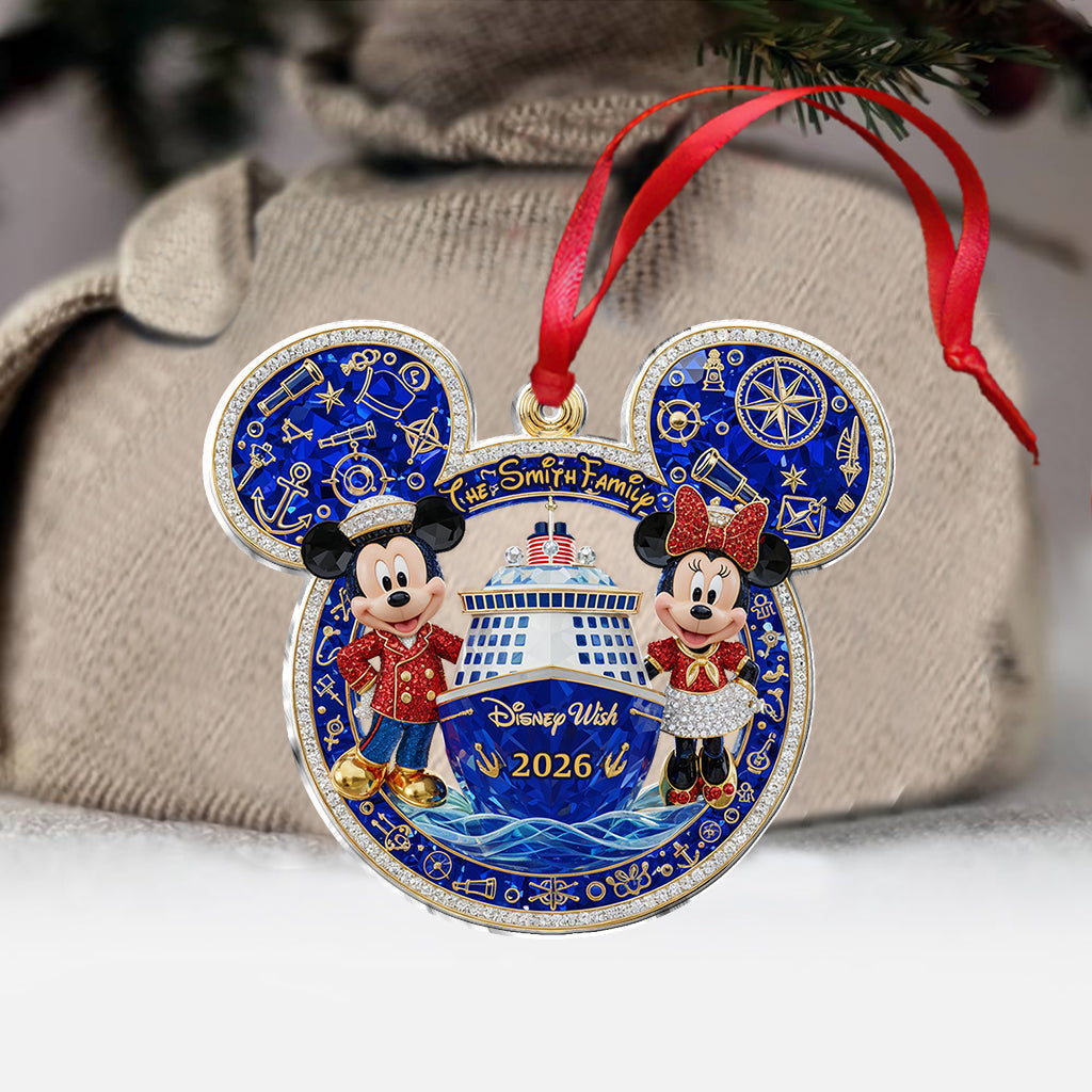 Our Cruise Trip - Personalized Mouse Ornament