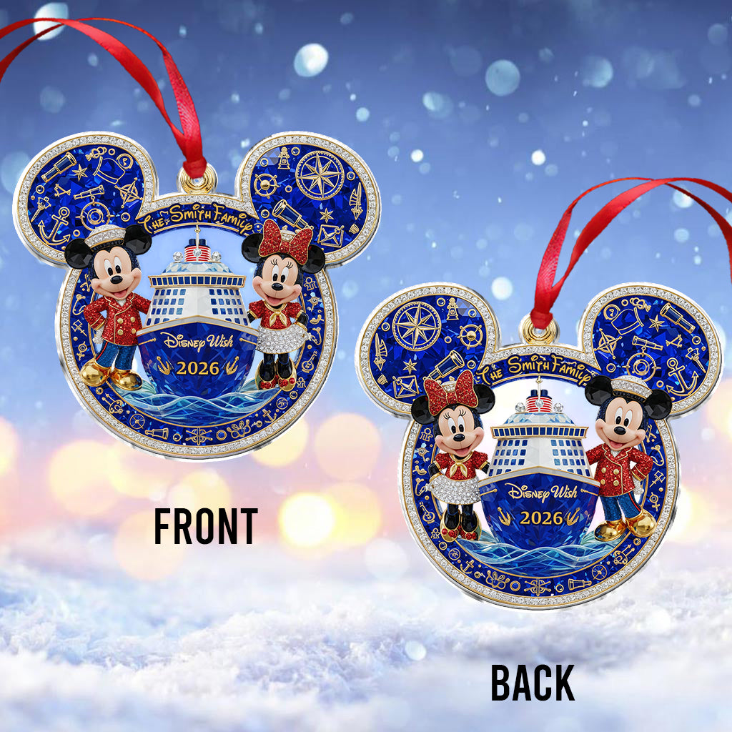Our Cruise Trip - Personalized Mouse Ornament