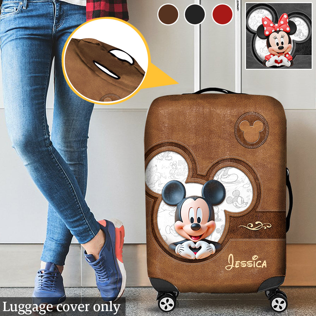 Adventure Awaits - Personalized Mouse Luggage Cover
