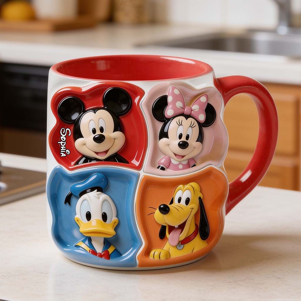 Magical Friends - Personalized Mouse 3D Printed Accent Mug