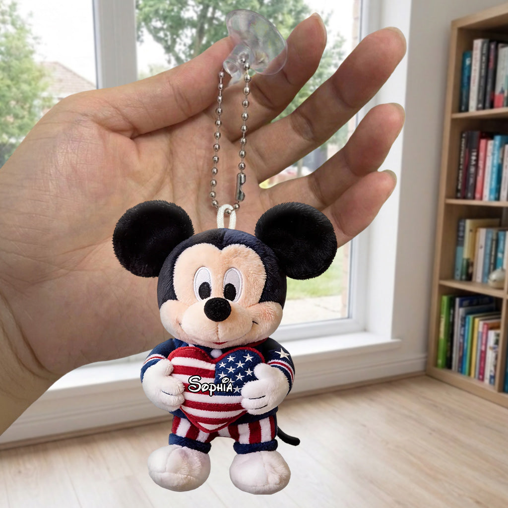 Cute Mouse Ears - Personalized Mouse Plush Keychain