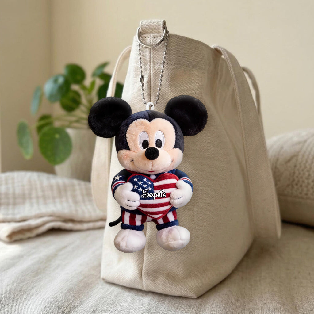 Cute Mouse Ears - Personalized Mouse Plush Keychain