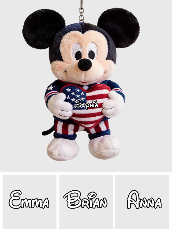 Cute Mouse Ears - Personalized Mouse Plush Keychain