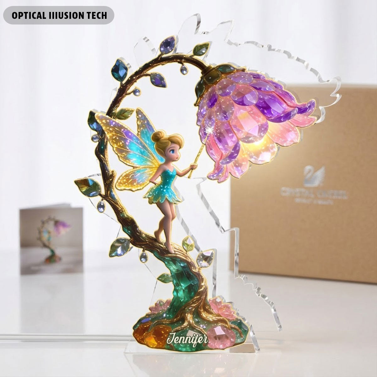 Fairy Flower - Personalized Dream Trip Acrylic LED Night Light