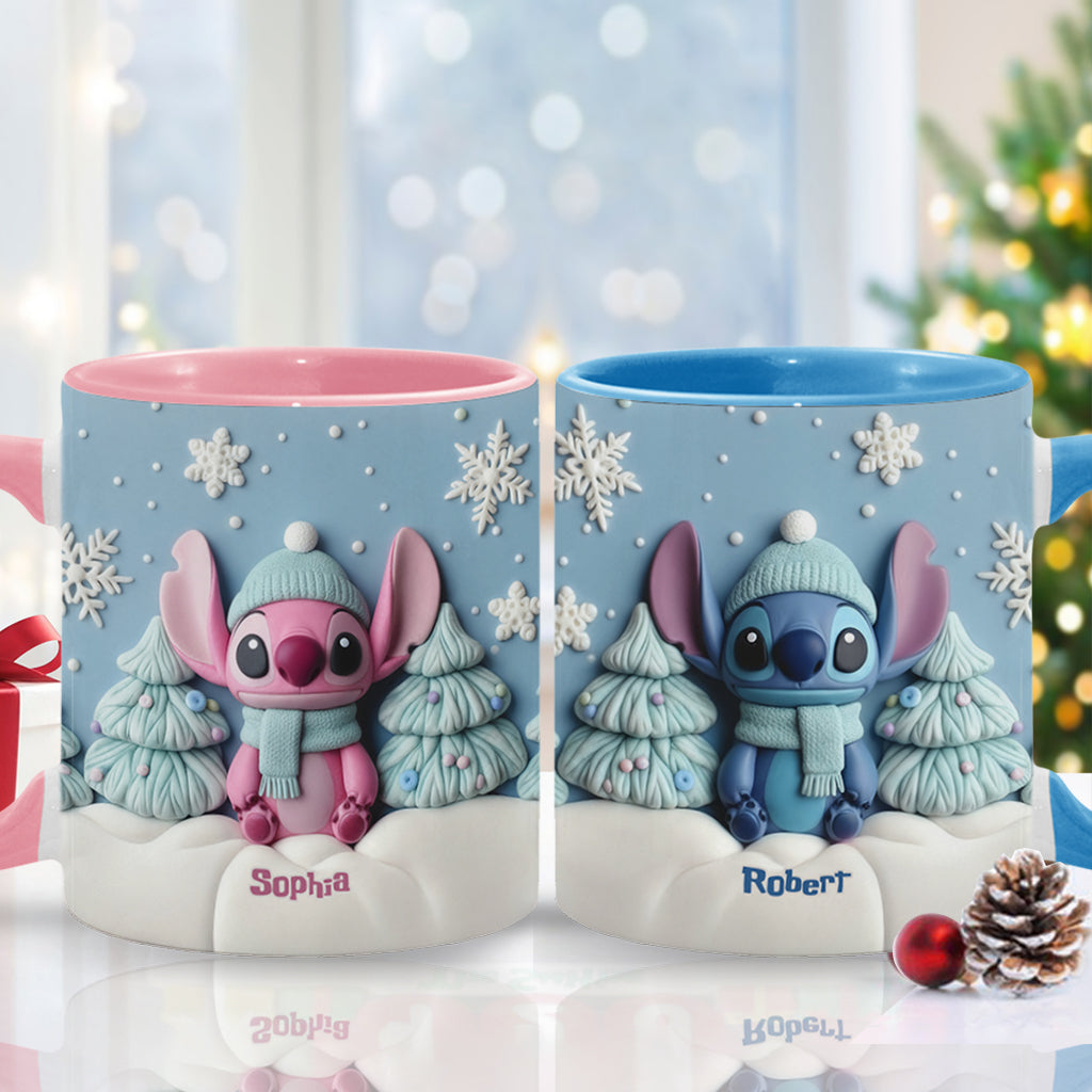 Merry Christmas - Personalized Ohana Accent Mug