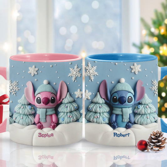 Merry Christmas - Personalized Ohana Accent Mug
