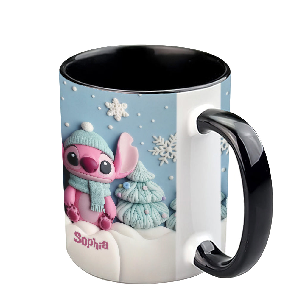Merry Christmas - Personalized Ohana Accent Mug
