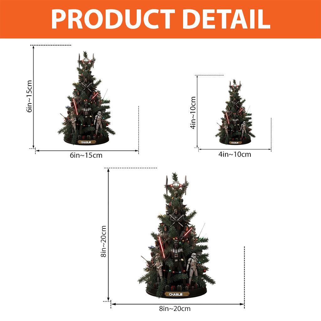 Joy To The Galaxy - Personalized The Force Custom Shaped Acrylic Plaque