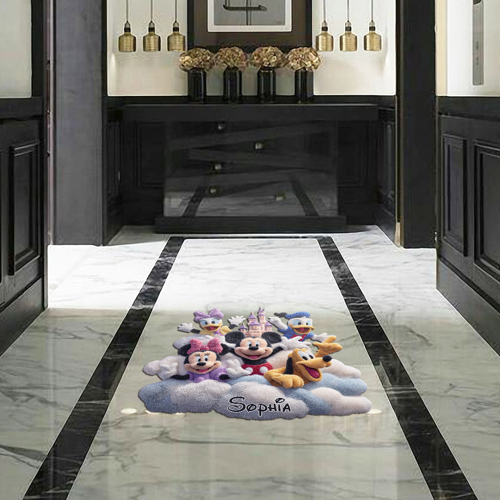 Magical Friends - Personalized Mouse Shaped Doormat/ Rug