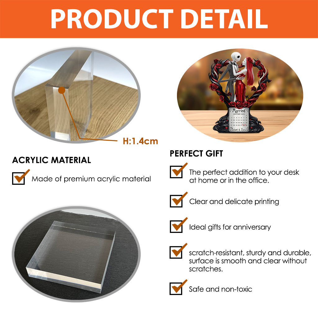 We're Simply Meant To Be - Personalized Nightmare Custom Shaped Acrylic Plaque