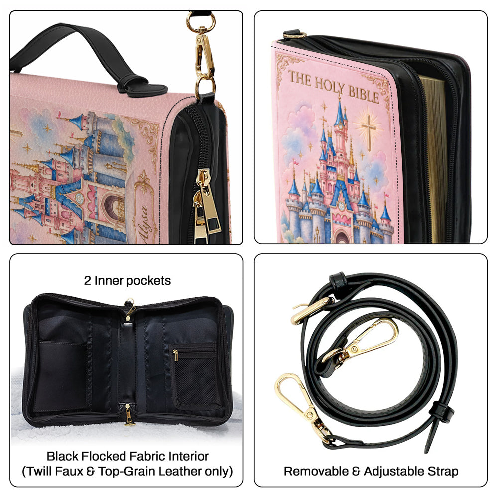 Church & Castle - Personalized Dream Trip Leather Bible Cover Bag