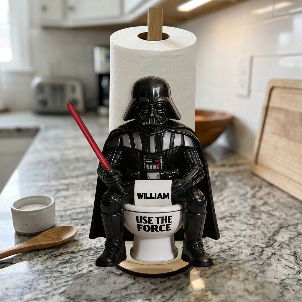 Use The Force - Personalized The Force Paper Towel Stand