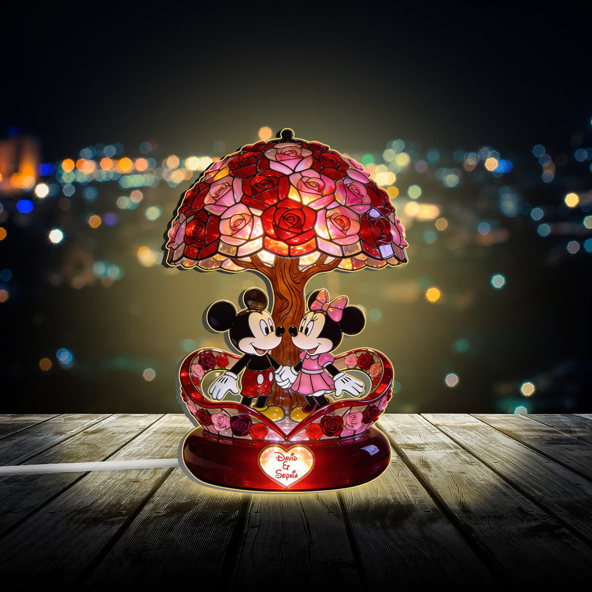 You & Me We Got This - Personalized Mouse Acrylic LED Night Light