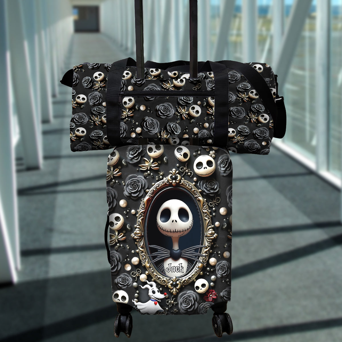 Adventure Awaits - Personalized Nightmare Luggage Cover & Duffle Bag