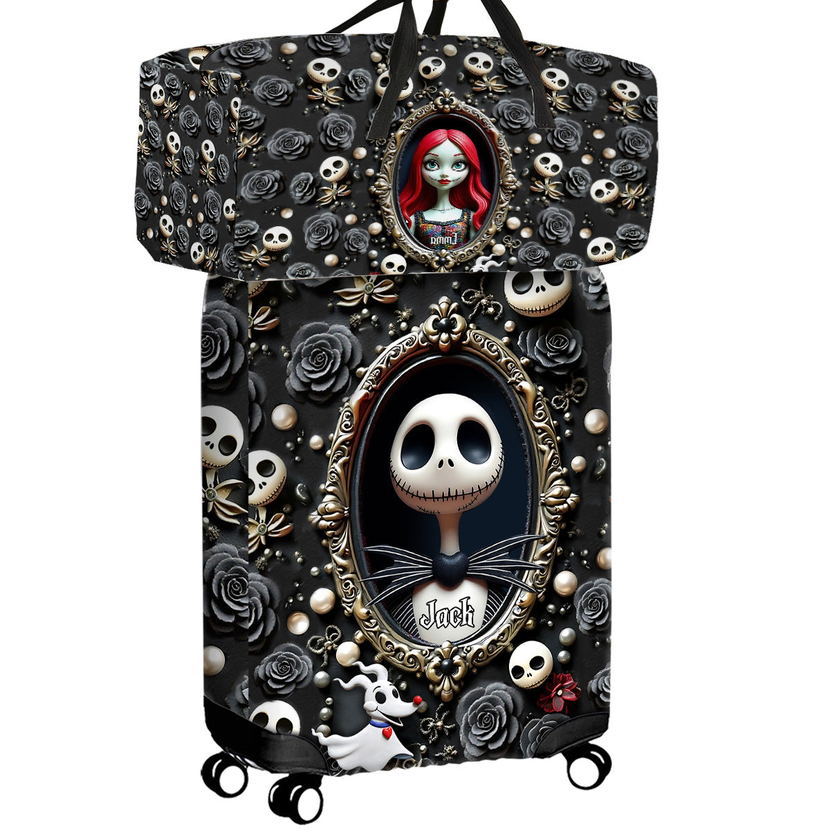 Adventure Awaits - Personalized Nightmare Luggage Cover & Duffle Bag