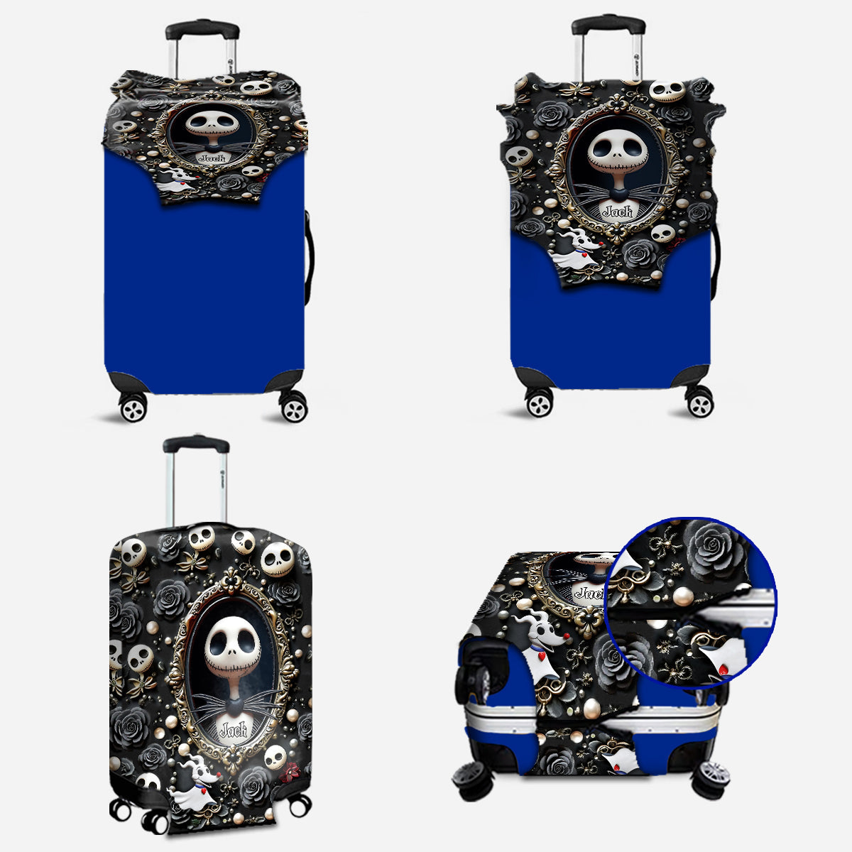 Adventure Awaits - Personalized Nightmare Luggage Cover & Duffle Bag