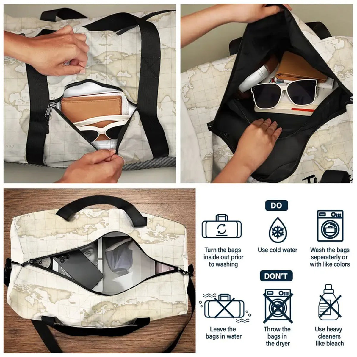 Adventure Awaits - Personalized Nightmare Luggage Cover & Duffle Bag