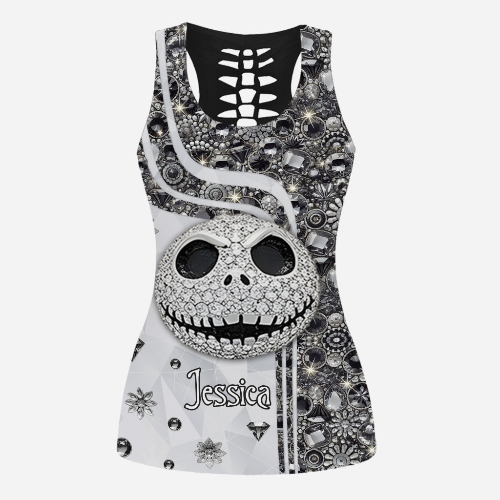 Nightmare Before Christmas - Personalized Nightmare Hollow Tank Top and Leggings
