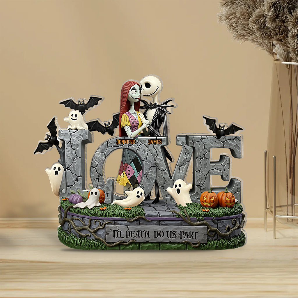 Til Death Do Us Part - Personalized Nightmare Custom Shaped Acrylic Plaque
