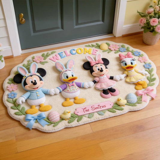 Easter Magic Friends - Personalized Mouse Non-Slip Tufted Rug